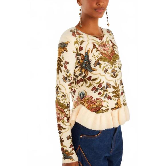 NEW FARM RIO majestic hearts knit top in cream - Picture 4 of 4